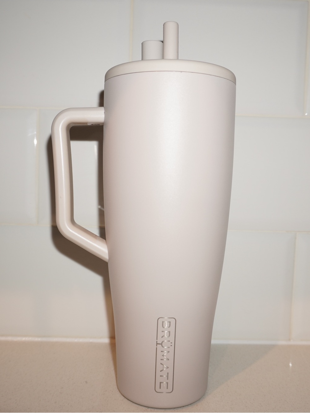 BrüMate Era 40 oz Tumbler with Handle and Straw (Dune)